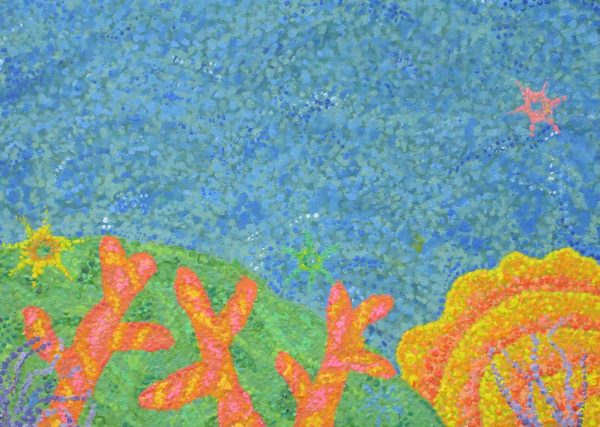 A painting by Rio Americano student Sienna Barelli was chosen for the Youth Art Month exhibit in Sacramento. (March 2025)