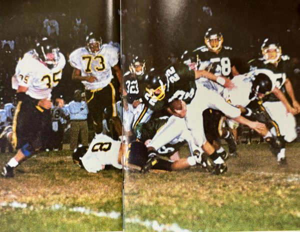 The 1994-1995 football team. Photo from the 1995 Rio yearbook.