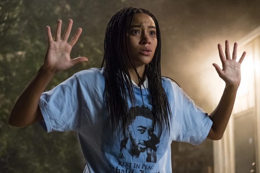 A scene from The Hate U Give, directed by Geaorge Tilman. It started as a book and gained popularity.